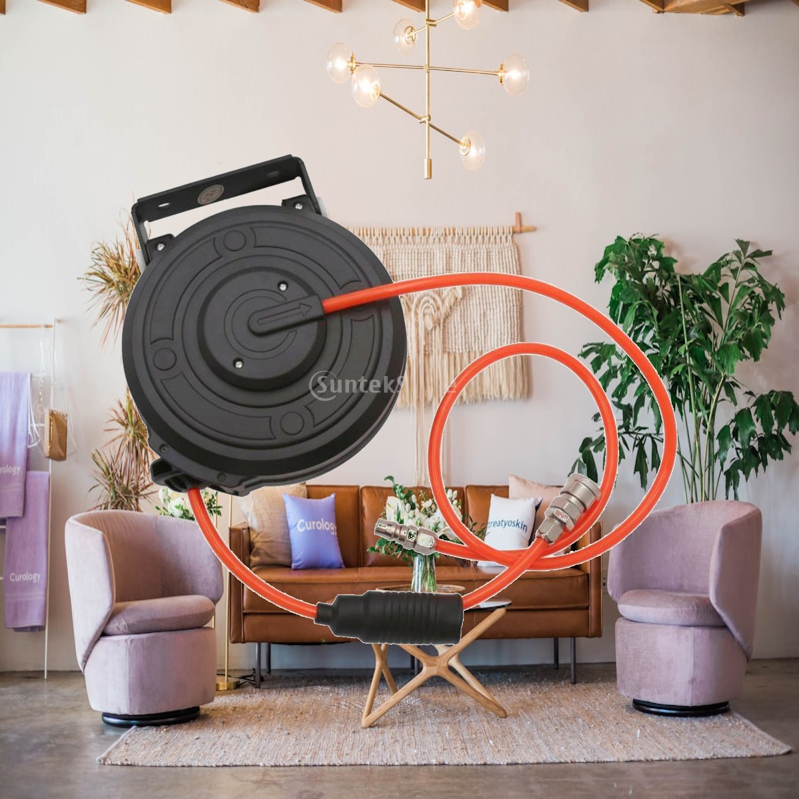 Tools In Workshop - Retractable Pneumatic Air Hose Reel Flexible