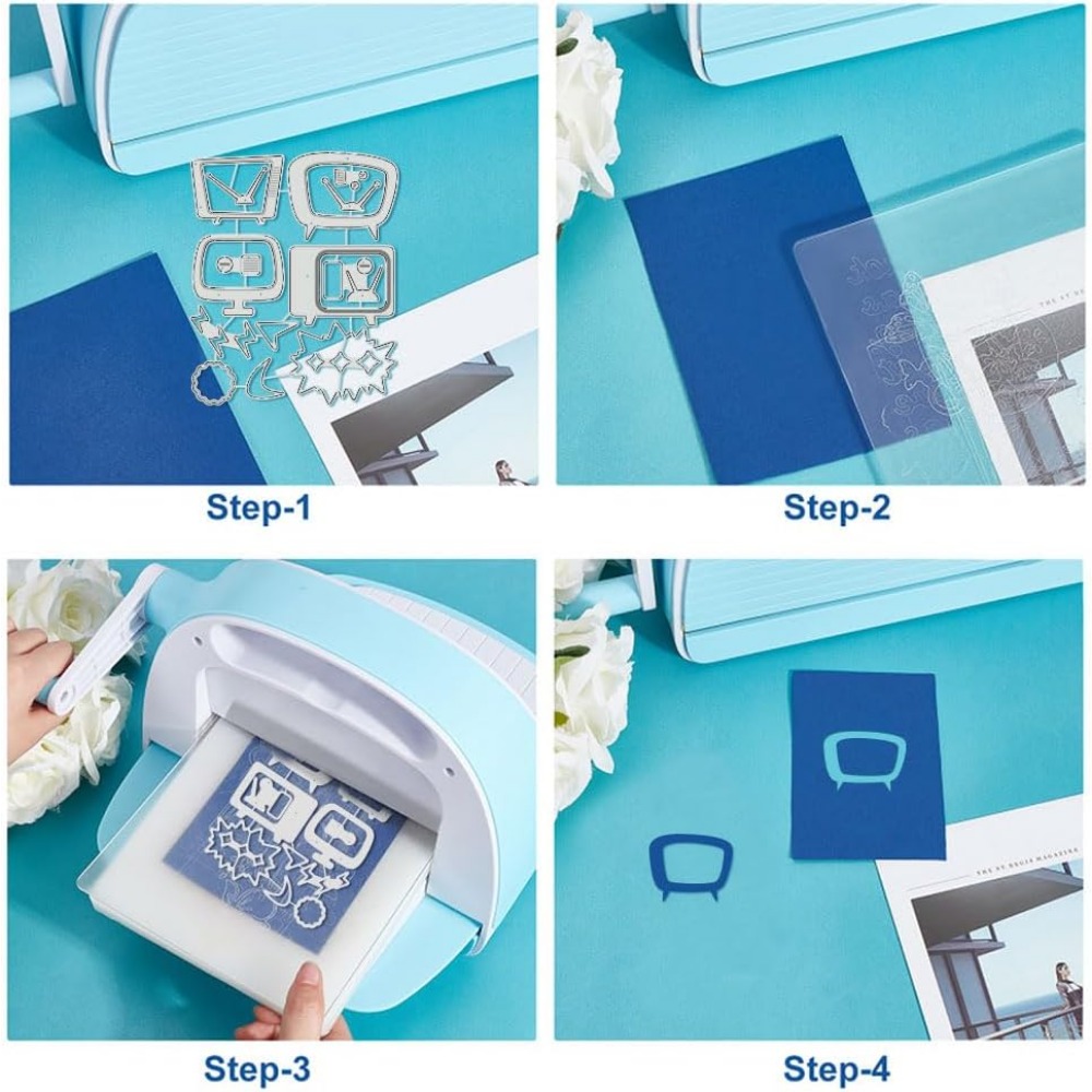 Retro TV Cutting Dies Stencils - Workshop Tools Diy recension och pris