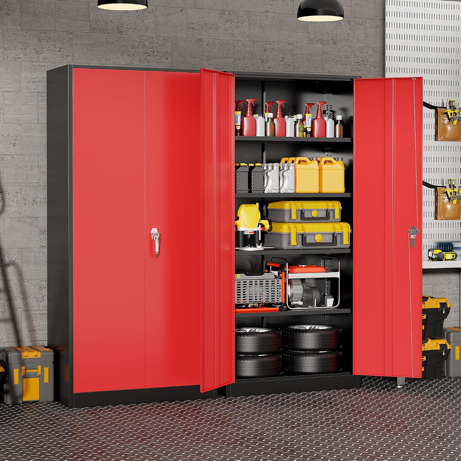 Heavy Duty Metal Garage Storag - Workshop Tools Cabinet recension och pris
