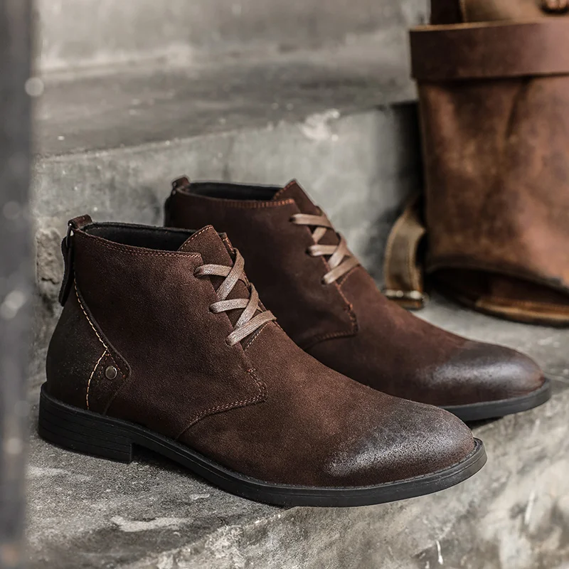 New Cow Suede Ankle Boots Hand - Tools In Workshop recension och pris