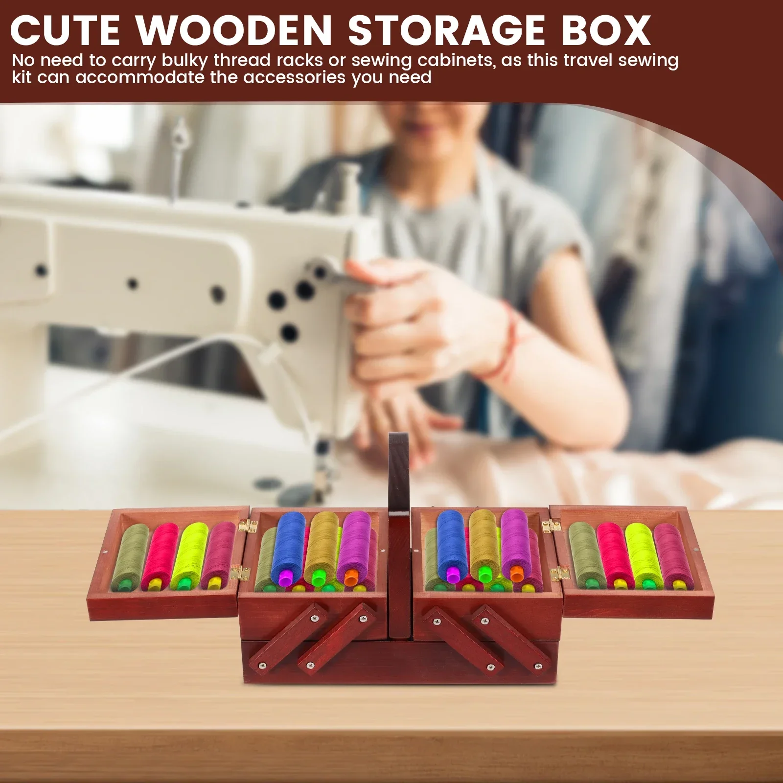Expandable Sewing Thread Box W - Workshop Tools Cabinet recension och pris
