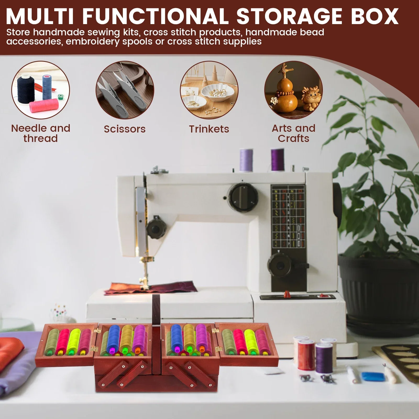 Expandable Sewing Thread Box W - Workshop Tools Cabinet recension och pris